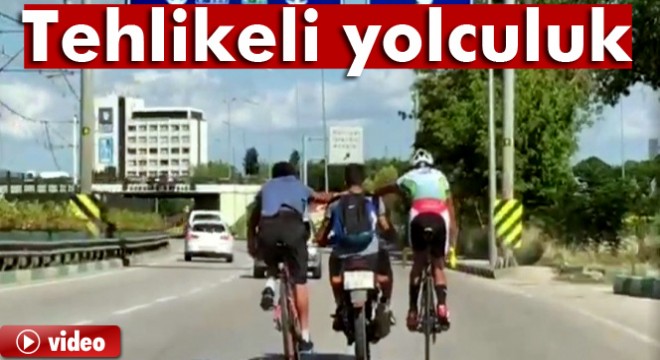 Bursa’da tehlikeli yolculuk
