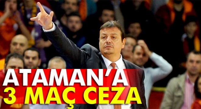 Ergin Ataman’a 3 maç ceza