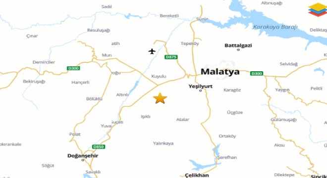 Malatya da deprem